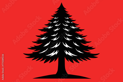 Loblolly pine tree vector design