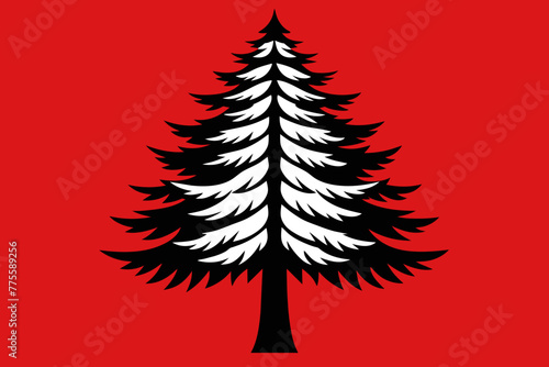 Loblolly pine tree vector design