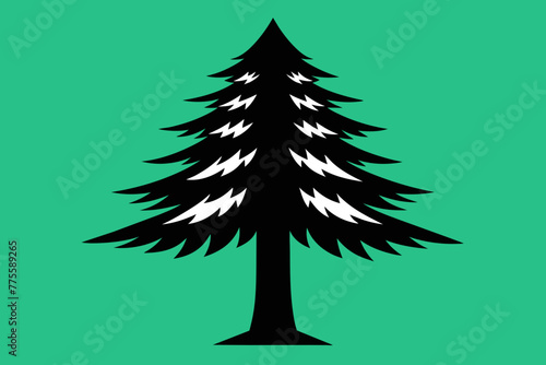 Loblolly pine tree vector design