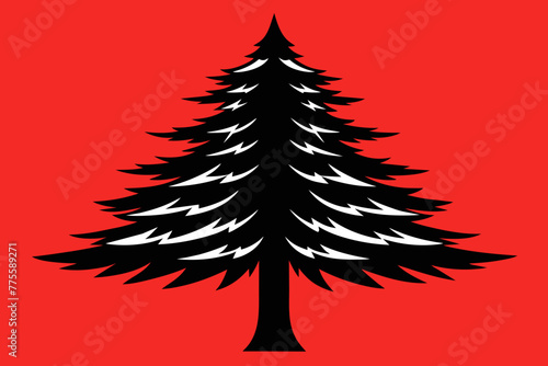 Loblolly pine tree vector design