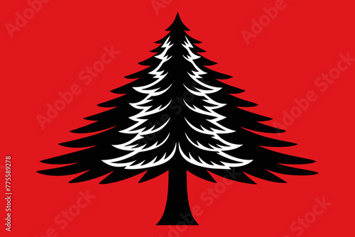 Loblolly pine tree vector design