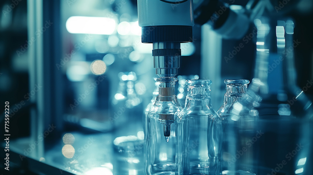 Robotic production line. Robotic production line.