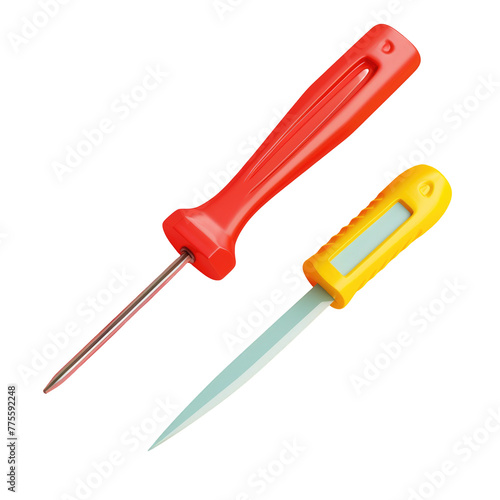 Different types of tools on a Transparent Background