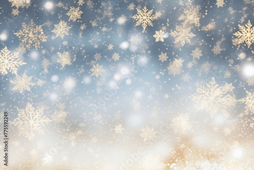 christmas gold background with stars and bokeh