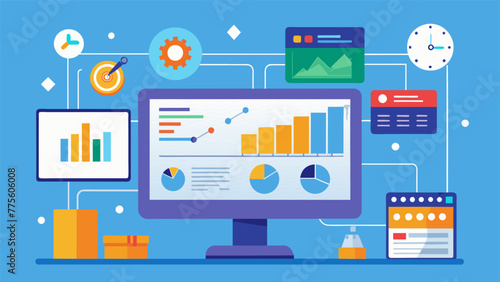 A screen showing realtime data and ytics used to track and yze production performance and identify areas for improvement.