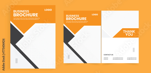 bifold a4 brochure design. bifold brochure templates. clean modern annual report brochure. corporate business marketing booklet, book cover, and handbook design.