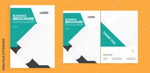 bifold a4 brochure design. bifold brochure templates. clean modern annual report brochure. corporate business marketing booklet, book cover, and handbook design.