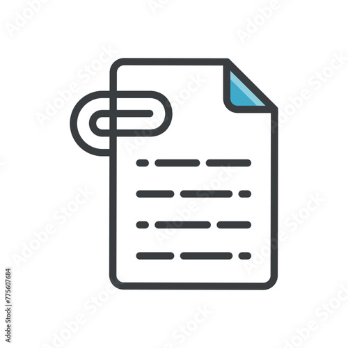 Attachment vector icon
