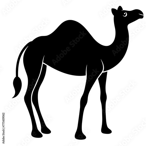 Simple camel Silhouette Vector logo Art  Icons  and Graphics vector illustration