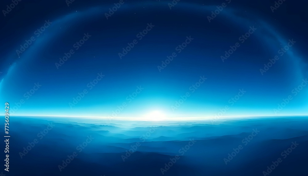 Scene of the blue sky at the edge of the world Scene of the blue sky at the edge of the world