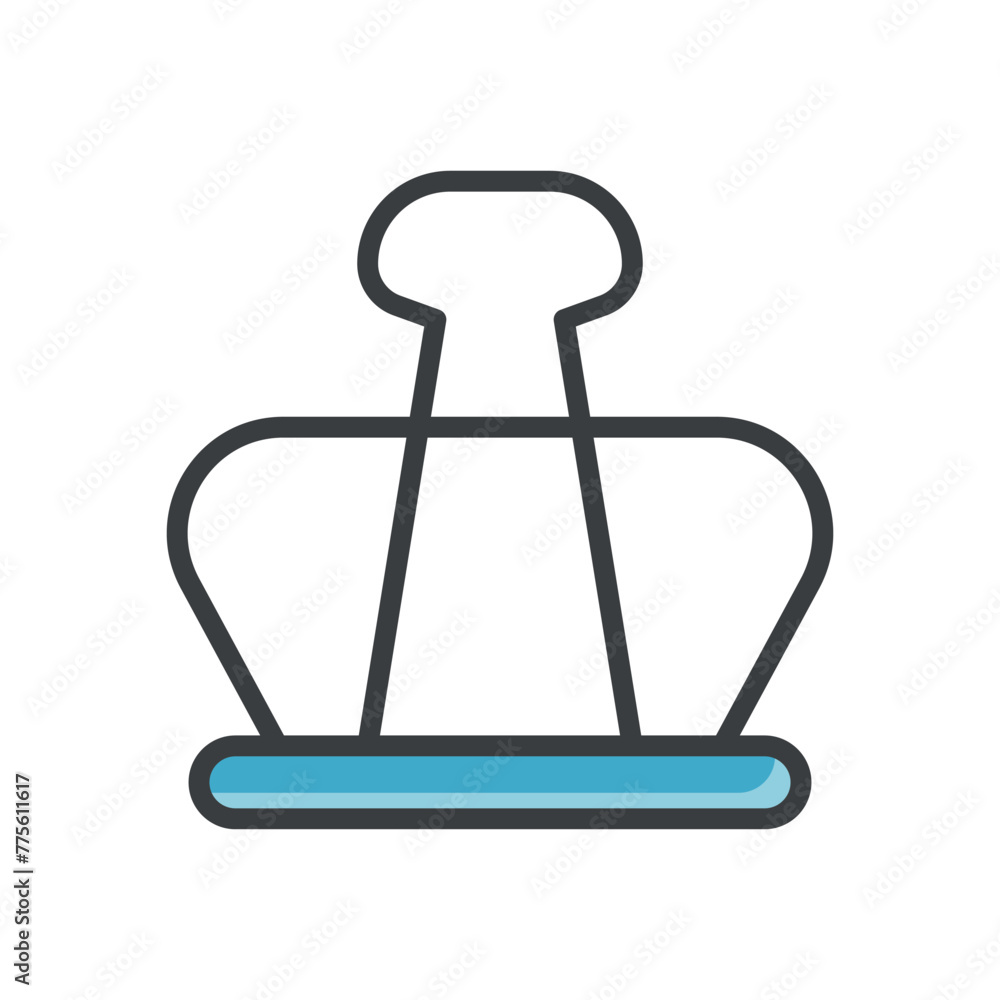 Binder Clip vector icon Binder Clip vector icon