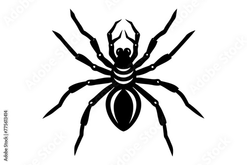 spider silhouette vector illustration © CreativeDesigns