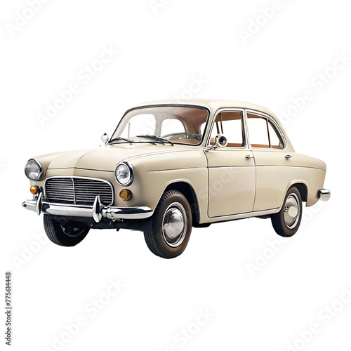 luxury old car on transparent background. 3d rendering © Rehman