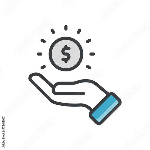 Loan Money vector icon
