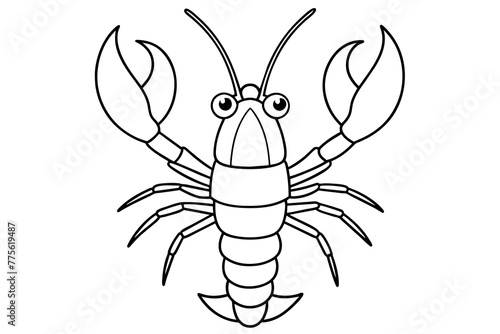 lobster silhouette vector illustration © CreativeDesigns
