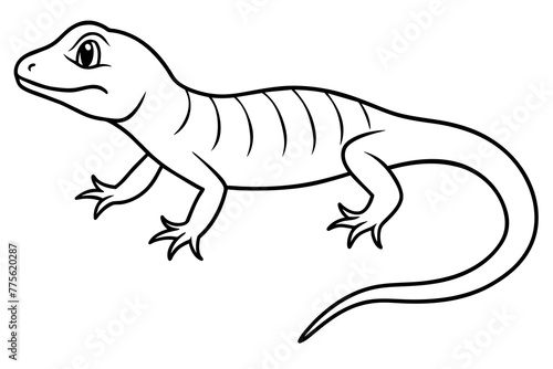 lizard silhouette vector illustration