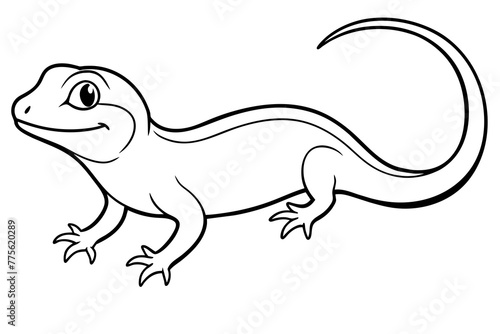 lizard silhouette vector illustration © CreativeDesigns