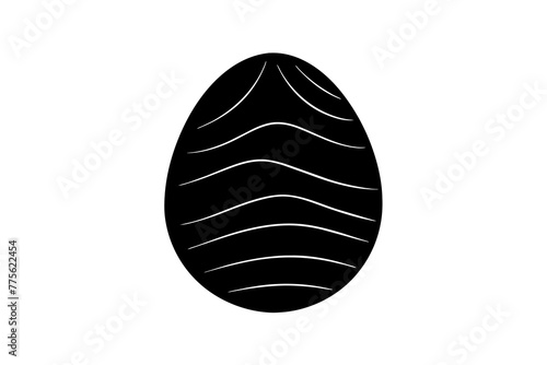 egg silhouette vector illustration