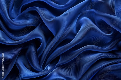 Blue Background With Wavy Lines