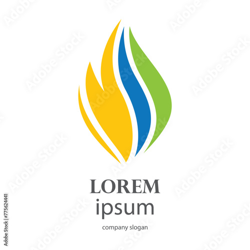 oil and gas fuel mining logo design