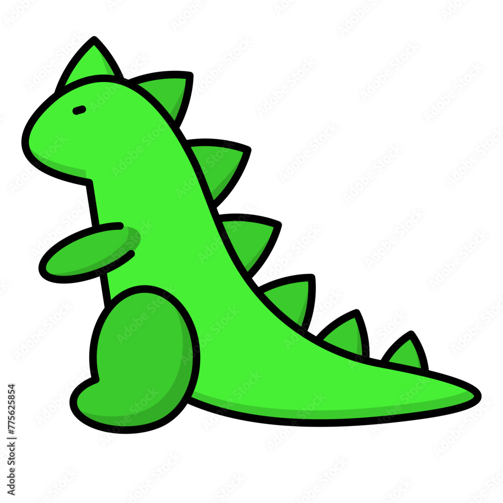 Illustration of Dino Toy design Filled Icon Illustration of Dino Toy design Filled Icon