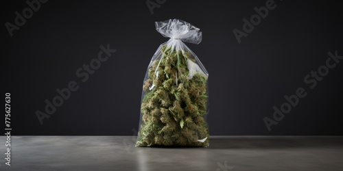 Sealed Bag of Harvested Cannabis