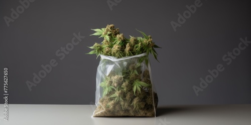 Packaged Cannabis Buds on Display © Maris