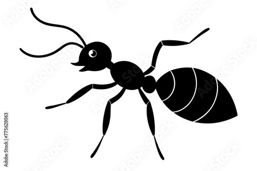 ant silhouette vector illustration