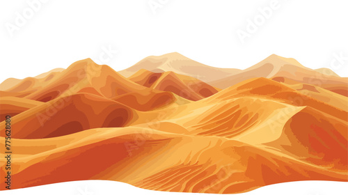 Background of sand dunes. Desert landsca