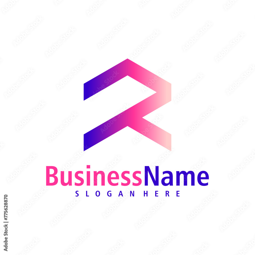 Letter R logo design vector. Creative Initial R logo concepts template Letter R logo design vector. Creative Initial R logo concepts template