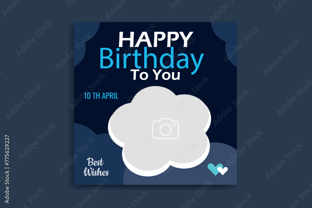 birthday social media birthday banner design template birthday social media birthday banner design template