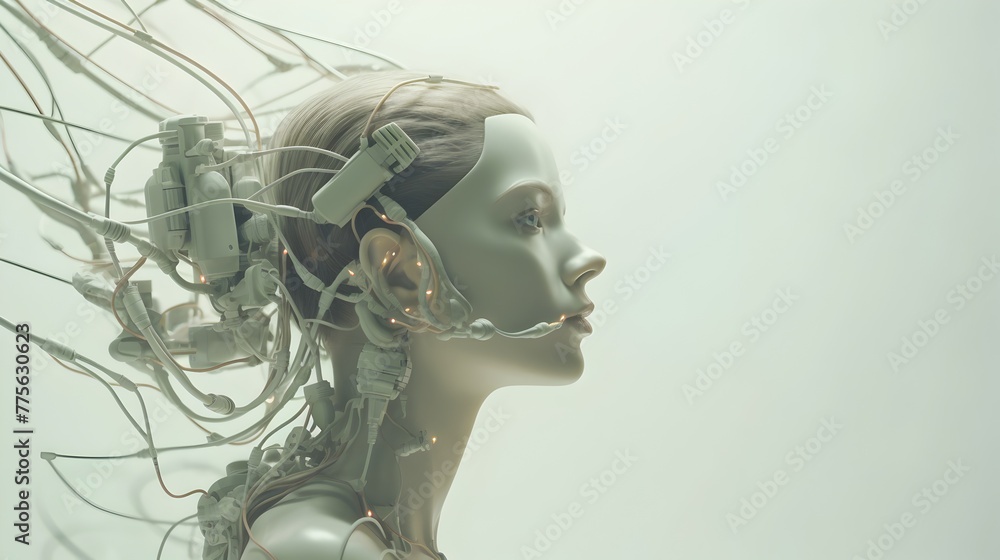 Digital Goddess Reloaded Futuristic Portrait of a Robotic Artificial Intelligence Digital Goddess Reloaded Futuristic Portrait of a Robotic Artificial Intelligence