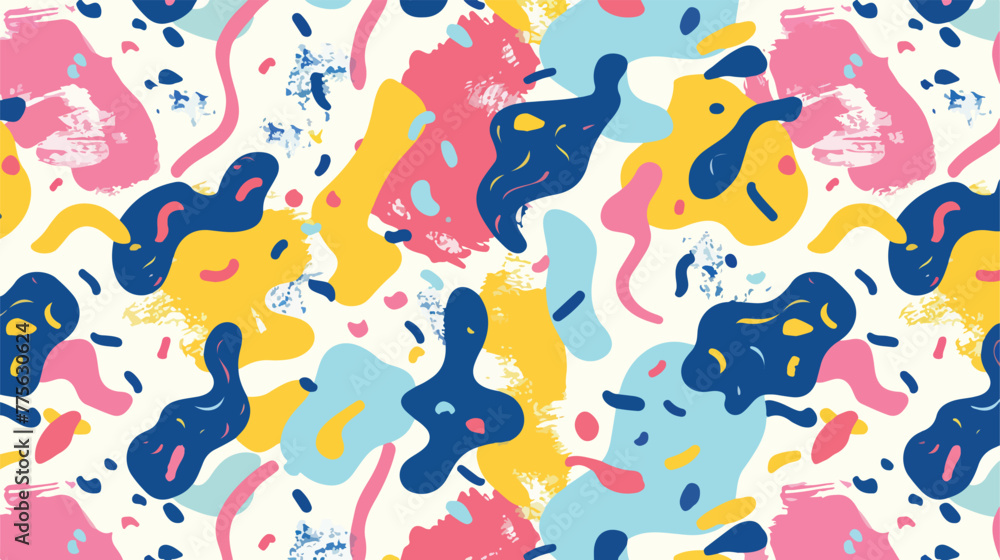 Color seamless pattern for new background. flat