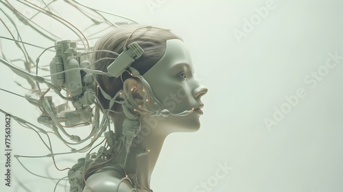 Digital Goddess Reloaded Futuristic Portrait of a Robotic Artificial Intelligence