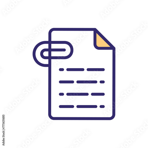Attachment vector icon
