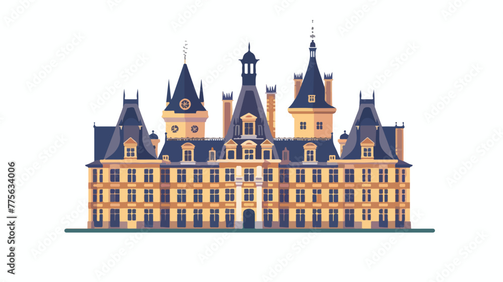 Belgium palace icon. Element of Belgium icon Flat vec