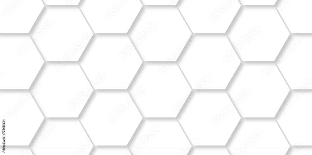 Abstract Technology, Futuristic 3d Hexagonal structure futuristic white background and Embossed Hexagon. Hexagonal honeycomb pattern background with space for text. Abstract Technology, Futuristic 3d Hexagonal structure futuristic white background and Embossed Hexagon. Hexagonal honeycomb pattern background with space for text.
