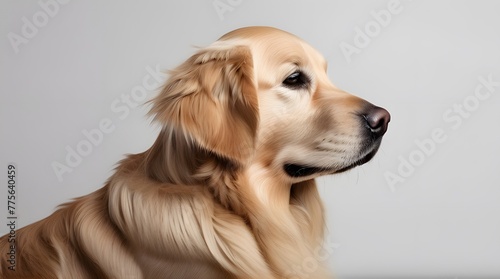 Happy Golden Retriever Puppy Portrait