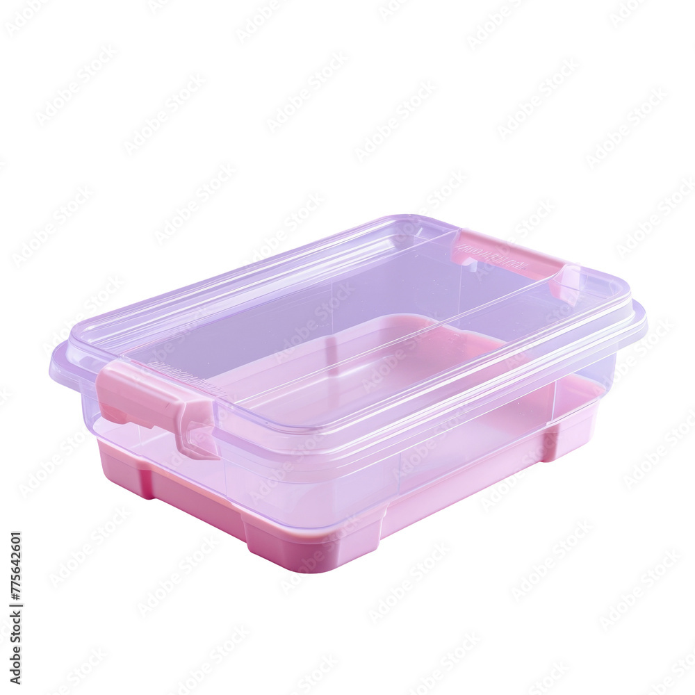 A plastic container with a lid on a Transparent Background A plastic container with a lid on a Transparent Background