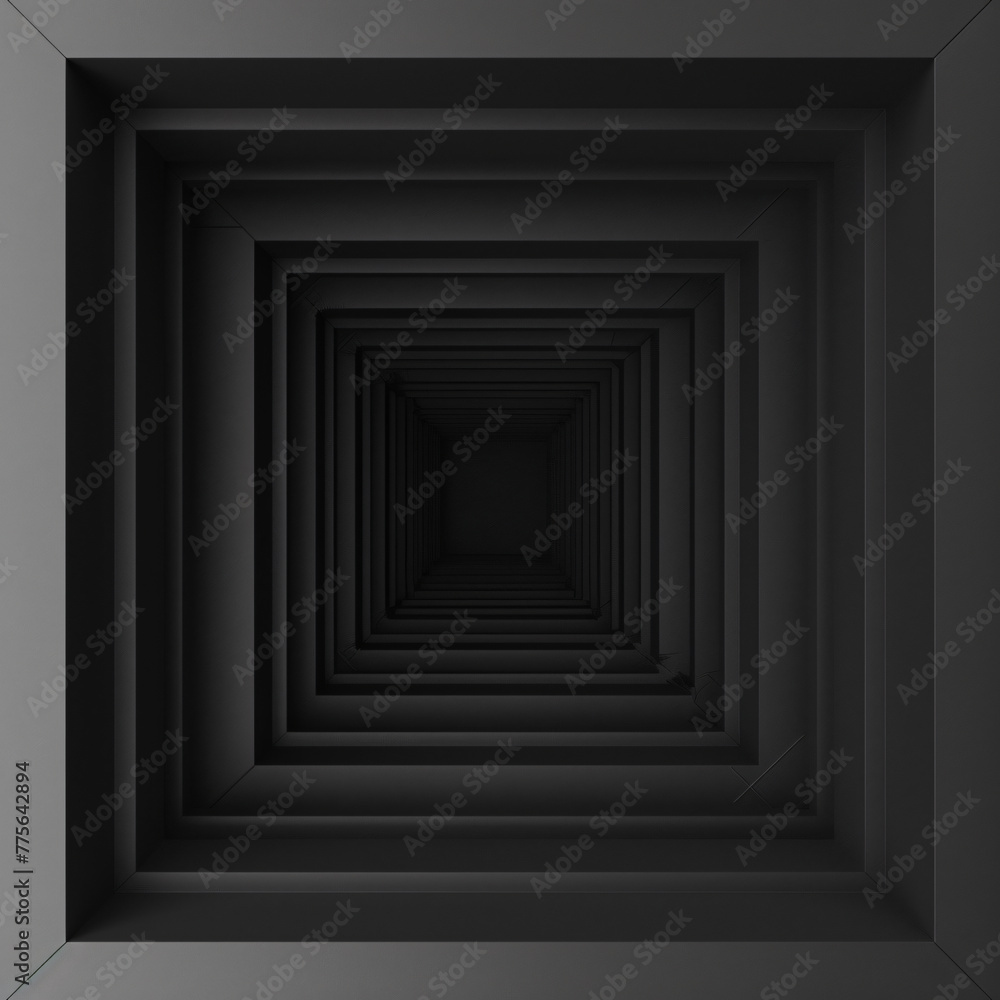 Black background with white geometric design generated AI Black background with white geometric design generated AI