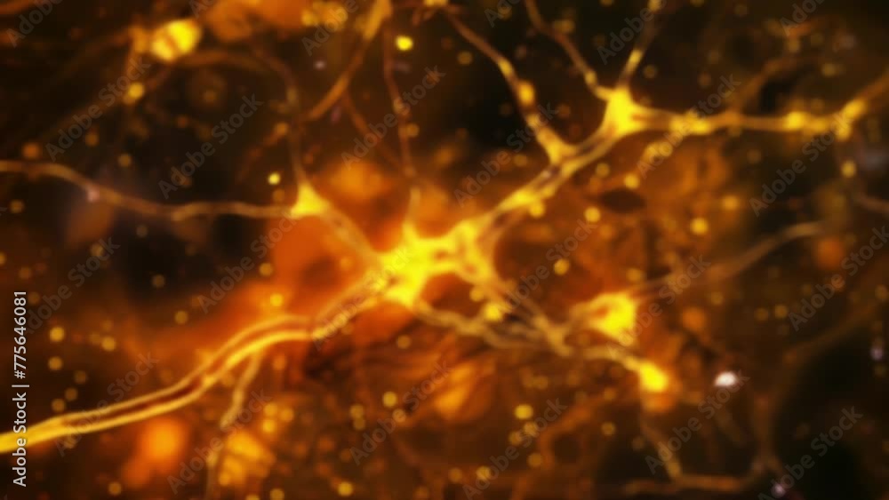 A stained section of a nerve showing the highly specialized cells involved in transmitting and receiving signals in the nervous system . AI generation. A stained section of a nerve showing the highly specialized cells involved in transmitting and receiving signals in the nervous system . AI generation.