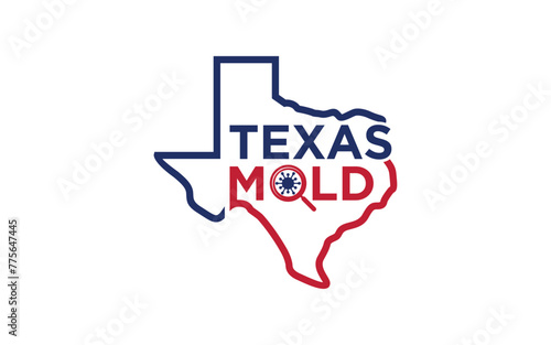 Texas mold logo design template
