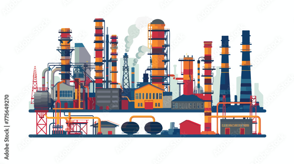 Free EPS Vector Rompi Industrial flat vector isolated