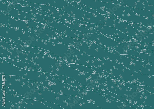 水玉と波の点線の流れのある背景素材 (ID: 775651271)