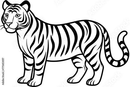 simple -tiger-vector-illustration