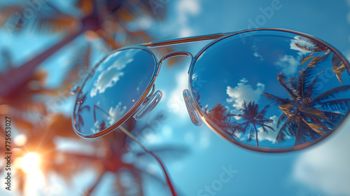 sunglasses on the mirror © Stone rija