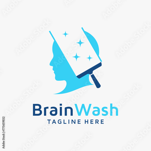Brain wash logo design