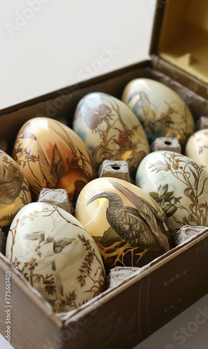 easter eggs in a aesthetic luxury package