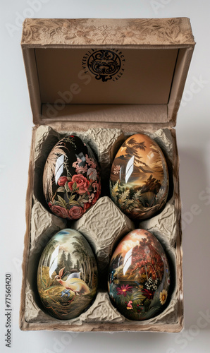 easter eggs in a aesthetic luxury package