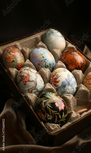 easter eggs in a aesthetic luxury package